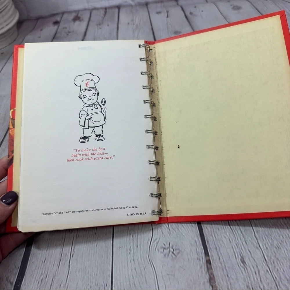 vintage 1982 a campbell cookbook cooking with soup Americana nostalgia collect